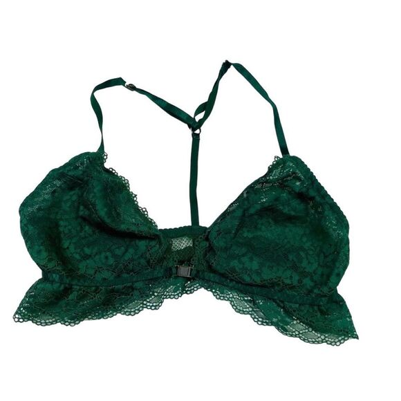 10/$25🦋 Gilligan & O'Malley Green Lace Y-Back Front Close Bralette - Size XS - Picture 10 of 16